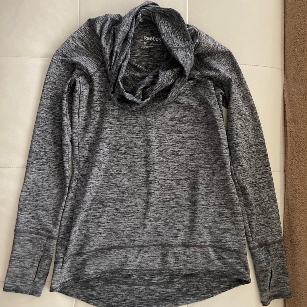 Reebok Womens Medium PlayWarm Sport Cowl Neck Long Sleeve